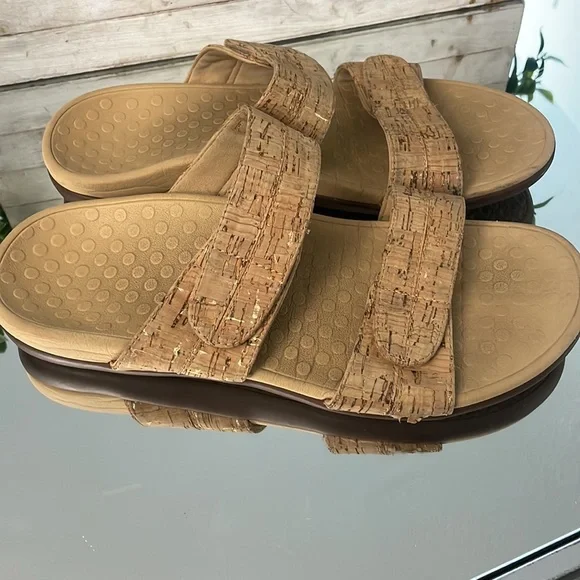 Vionic Shoes Womens Vionic Cork Shore Slide Sandal Size
